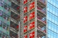 Skyscraper scaffolding, London, UK