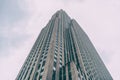 Skyscraper seen from below in new york. Royalty Free Stock Photo