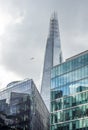 Skyscraper shard and modern urban architecture buildings cloudy day london