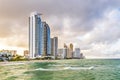 Skyscraper at Sunny Isles Beach in Miami Royalty Free Stock Photo