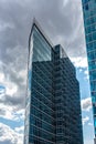 Skyscraper Tower on the embankment with tinted windows in Moscow City Royalty Free Stock Photo