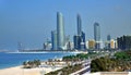 Skyscrapers of Abu Dhabi Corniche.