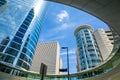 Skyscrapers against blue sky in downtown of Houston, Texas Royalty Free Stock Photo