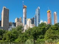 Central Park Skyscrapers Royalty Free Stock Photo