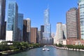 Skyscrapers along the Chicago River, Chicago