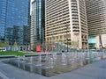 Philadelphia`s Dilworth Park with Fountain Royalty Free Stock Photo