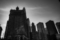 Skyscrapers along the river in Chicago