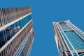 Skyscrapers on a background of the sky, office building glass Royalty Free Stock Photo