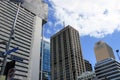 Skyscrapers in Brisbane, South Bank, Australia on sunny bright