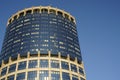 Skyscrapers in the business center, financial district, sunny day, blue sky, empty space, Moscow city, Russia Royalty Free Stock Photo