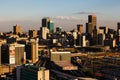 Close up detail of skyscrapers in downtown Johannesburg