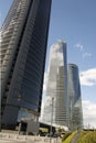 Skyscrapers in business park Cuatro Torres in Madrid