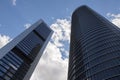 Skyscrapers in business park Cuatro Torres in Madrid