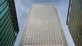 Skyscrapers in Canary Wharf district in London, United Kingdom Royalty Free Stock Photo