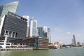 Skyscrapers in the Central Business District of Singapore Royalty Free Stock Photo