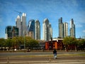 Skyscrapers in the city buenos aires Royalty Free Stock Photo