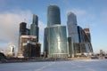 Skyscrapers City international business center, Moscow Royalty Free Stock Photo