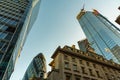 Skyscrapers in City of London, a mix of old and new architecture Royalty Free Stock Photo