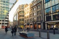 Skyscrapers in City of London, a mix of old and new architecture Royalty Free Stock Photo