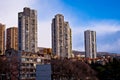 Skyscrapers of city Rijeka view Royalty Free Stock Photo