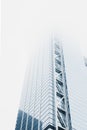 Skyscrapers disappear in the fog in New York, USA. Royalty Free Stock Photo