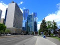 Skyscrapers of downtown Edmonton, Alberta, Canada Royalty Free Stock Photo