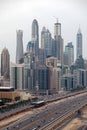 Skyscrapers at Dubai Marina Royalty Free Stock Photo