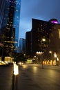 Skyscrapers at Dusk, Houston Downtown Royalty Free Stock Photo