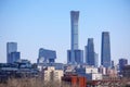 Skyscrapers on the East Third Ring Road of Beijing, China