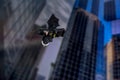 Skyscrapers and Flying Lego Batman