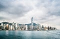 Skyscrapers of Hong Kong in China, Asia. Royalty Free Stock Photo