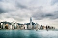 Skyscrapers of Hong Kong in China, Asia. Royalty Free Stock Photo