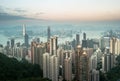 Skyscrapers of Hong Kong in China, Asia. Royalty Free Stock Photo