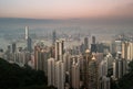 Skyscrapers of Hong Kong in China, Asia. Royalty Free Stock Photo