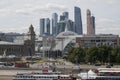 Skyscrapers of the International Business Center Moscow City Royalty Free Stock Photo