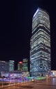 Skyscrapers at Lujiazui area at night, Shanghai, China Royalty Free Stock Photo