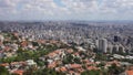 Skyscrapers and luxury mansions in the metropolitan area of Belo Horizonte in Minas Gerais, Brazil