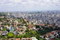 Skyscrapers and luxury mansions in the metropolitan area of Belo Horizonte in Minas Gerais state, Brazil