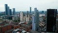 The skyscrapers of Manchester - aerial view - MANCHESTER, UK - AUGUST 15, 2022