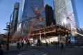 Skyscrapers in New York, Manhattan financial district Royalty Free Stock Photo