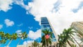 Skyscrapers and palm trees in downtown Fort Lauderdale Royalty Free Stock Photo