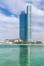 Skyscrapers at Persian Gulf in Abu Dhabi, UAE Royalty Free Stock Photo