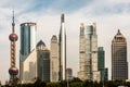 Skyscrapers pudong skyline shanghai china Royalty Free Stock Photo