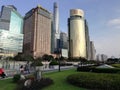 Skyscrapers Shanghai skyline Winter Season Royalty Free Stock Photo