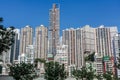 Skyscrapers, skyline and cityscape of modern city of the big chinese city