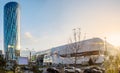 Skytower and shopping mall in Bucharest