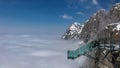 stairway to nothingness-Skywalk at Dachstein mountain glacier, Steiermark, Austria