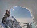 Skywalk at Dachstein mountain glacier, Steiermark, Austria Royalty Free Stock Photo