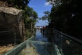 Skywalk glass bridge 7 in Yalong Bay Tropical Paradise Forest Park - Hainan Island