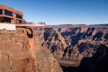 Skywalk glass observation bridge at Grand Canyon West Rim - Arizona, USA